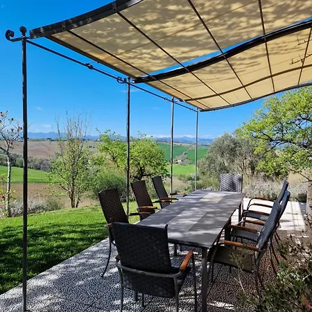 Gelso - Tenuta Esclusiva Con Piscina, Sauna E Vista Panoramica Belvedere Ostrense